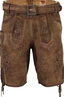 MADDOX Friedolin Ledershorts braun
