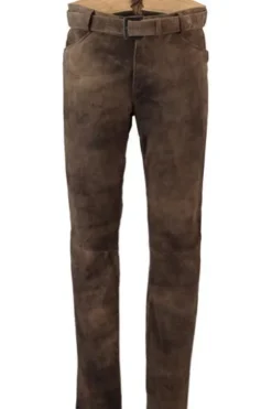 MADDOX Leder-Hose braun