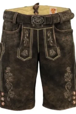 MADDOX Ledershorts Silberberg bisam Ziegenveloursleder