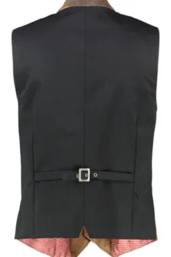 MADDOX Leder Weste Westsee braun