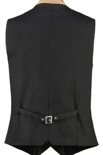 MADDOX Leder Weste Westsee sand einfarbig