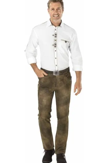 MADDOX Ziegenvelours Leder-Hose Florinus ziller antik