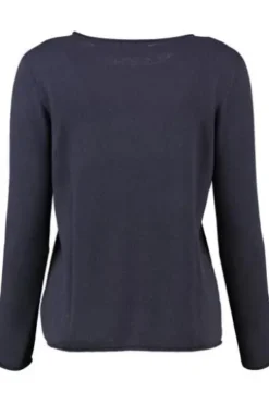 MAERZ Pullover marine extrafeine Merinowolle