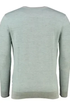 MAERZ Pullover Rundhals mit Leinen iced mint