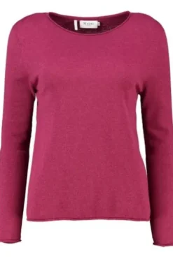 MAERZ Pullover weinrot extrafeine Merinowolle