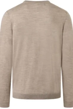 MAERZ Rundhals Pullover iced latte Modern Fit