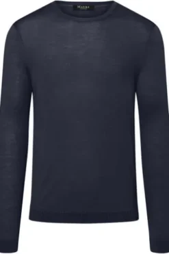 MAERZ Rundhals Pullover navy Modern Fit