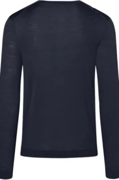 MAERZ Rundhals Pullover navy Modern Fit