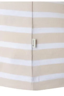 MAERZ Shirt french oak-beige gestreift in softer Baumwoll-Mixqualität
