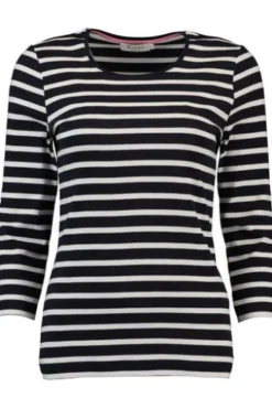 MAERZ Shirt marine gestreift in hautfreundlicher Qualität