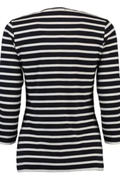 MAERZ Shirt marine gestreift in hautfreundlicher Qualität