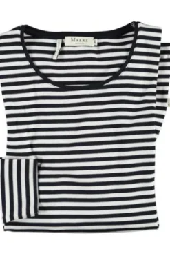 MAERZ Shirt marine gestreift langarm