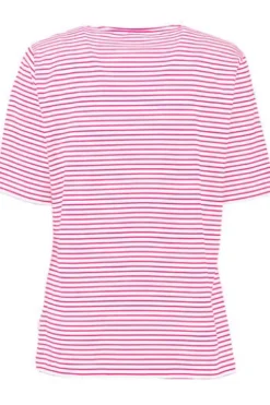 MAERZ Shirt pink gestreift in hautfreundlicher Stretch-Qualität
