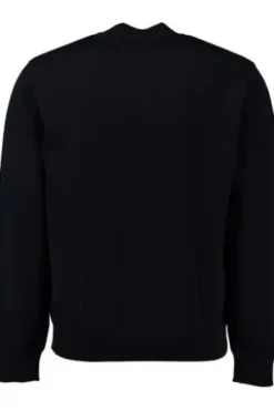 MAERZ Stehkragen Pullover marine aus Merinowolle
