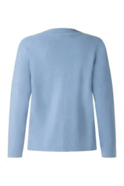MAERZ Strickjacke endless sky- hellblau in Organic-Baumwoll-Qualität