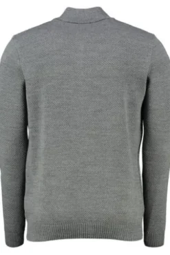 MAERZ Strickjacke grau mit Strukturmuster