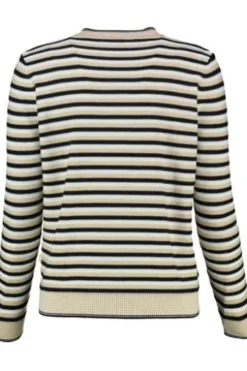 MAERZ Strickjacke marine gestreift