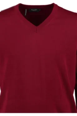 MAERZ V-Ausschnitt Pullover bordeaux