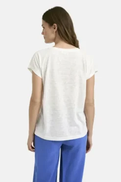 Milano Italy Shirt w oversized shoulder + roundneck and Artwork offwhite