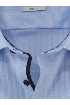 OLYMP Business Hemd LEVEL 5 FIVE hellblau Body Fit Langarm