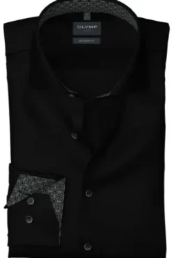 OLYMP Business Hemd Luxor schwarz Modern Fit Langarm