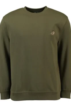 ORBIS Rundhals-Pullover oliv
