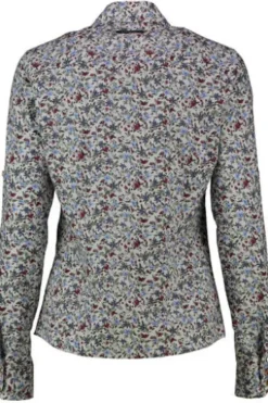 OS TRACHTEN Bluse grün im floralen Dessin
