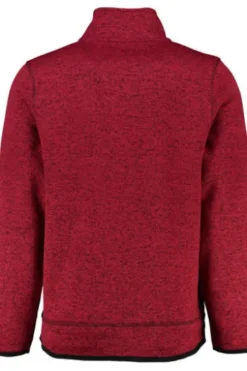OS TRACHTEN Fleece-Jacke rot meliert