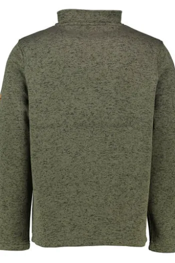 OS TRACHTEN Fleece-Troyer oliv meliert