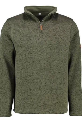 OS TRACHTEN Fleece-Troyer oliv meliert