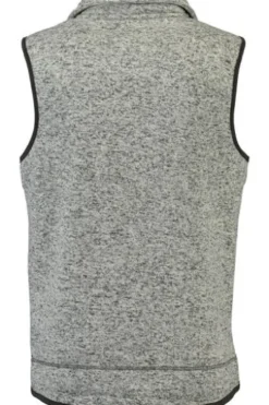 OS TRACHTEN Fleece-Weste grau meliert