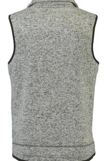 OS TRACHTEN Fleece-Weste grau meliert