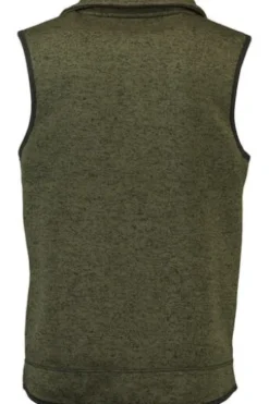 OS TRACHTEN Fleece-Weste oliv meliert