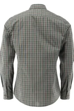 OS TRACHTEN Jagd Hemd oliv kariert Slim Fit
