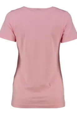 OS TRACHTEN Shirt rosa mit Hirsch-Applikation