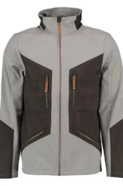 OS TRACHTEN Softshell-Jacke grau zweifarbig
