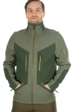 OS TRACHTEN Softshell-Jacke oliv zweifarbig