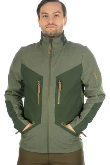 OS TRACHTEN Softshell-Jacke oliv zweifarbig