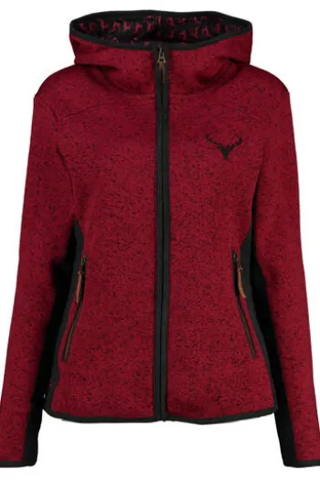 OS TRACHTEN Strickfleece-Jacke rot