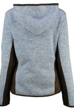 OS TRACHTEN Strickfleece-Jacke hellblau