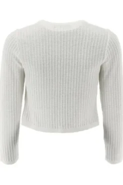 OS TRACHTEN Strickjacke ecru langarm