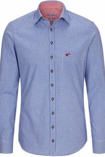 OS TRACHTEN Trachtenhemd blau