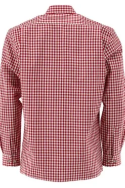 OS TRACHTEN Vichy-Karo-Hemd rot