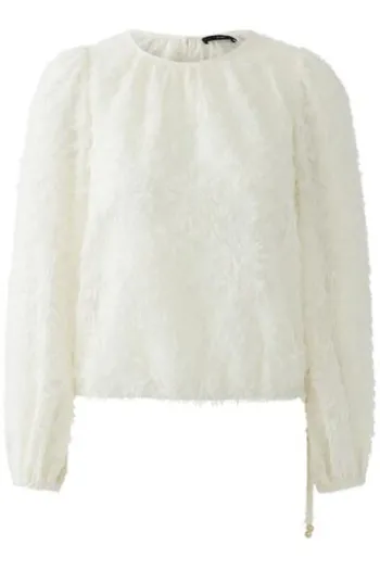 OUI Bluse whitecap grey