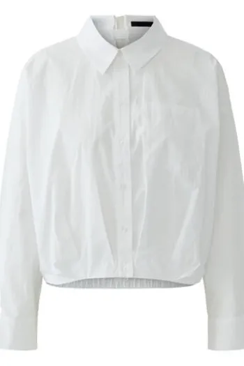 OUI Bluse white Langarm