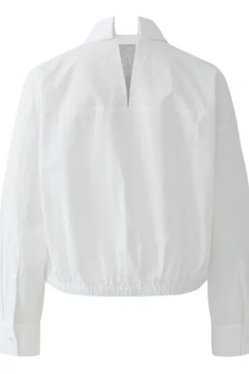 OUI Bluse white Langarm