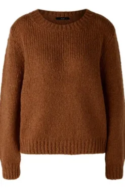 Oui Pullover mit Wolle und Mohair emperador