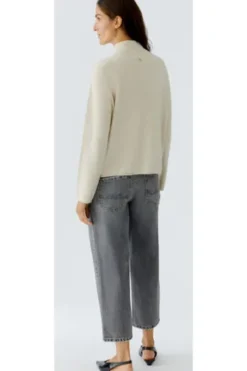 OUI Pullover ofwhite melange