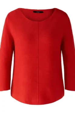 OUI Pullover Rot 3/4-Arm