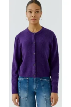 OUI Strickjacke Ilaya ultra violett